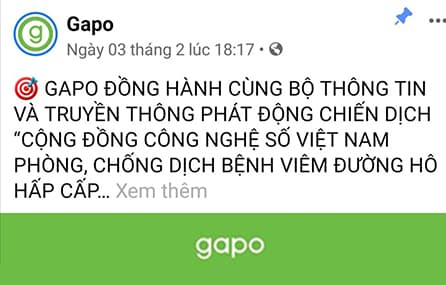 ICTNEWS: HỢP TÁC VỚI BỘ Y TẾ, MẠNG XÃ HỘI VIỆT LẬP KÊNH TRUYỀN THÔNG CHÍNH THỐNG DỊCH COVID-19