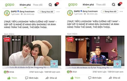 24H: GẦN 60,000 NGƯỜI THEO DÕI CÙNG LÚC LIVESTREAM TRÊN MẠNG XÃ HỘI GAPO